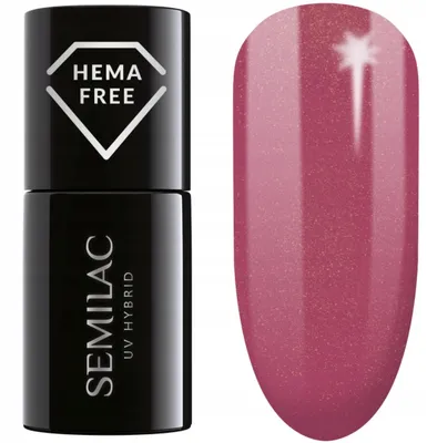Produktbild von Semilac Hybrid-Lack 377 Schimmerstein Rubin 7ml