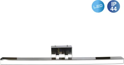 Produktbild von Näve Leuchten LED Spiegelleuchte "VARETA" LED Spiegelleuchte "VARETA" Wandleuchten - LED Spiegelleuchte "VARETA", Wandlampe im Modern Style, ausMetall und Kunststoff in chrome, 10 cm hoch, Maße 75 x 5 cm, inkl. LED