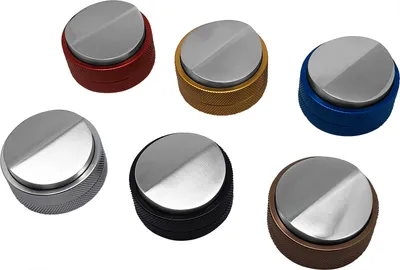 Produktbild von scarlet espresso | Distributor »Grande DUO« für Barista; zur perfekten Extraktion mit Siebträgermaschinen; 58 mm; verschiedene Farben; schwere Ausführung, Farbe:Silber