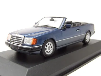 Produktbild von Mercedes 300 CE-24 Cabrio A124 1991 blau metallic Modellauto 1:43 Maxichamps