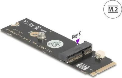 Produktbild von Delock - Schnittstellenadapter - M.2 Key M male to M.2 Key E slot for USB and PCIe modules - M.2 2280 (M.2 2280) - M.2 Card - PCIe 4.0, USB 2.0