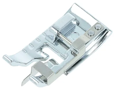 Produktbild von vhbw Kantenfuß mit Mittelführung für Nähmaschinen mit 5 mm Stichbreite - Nähfuß, Kunststoff