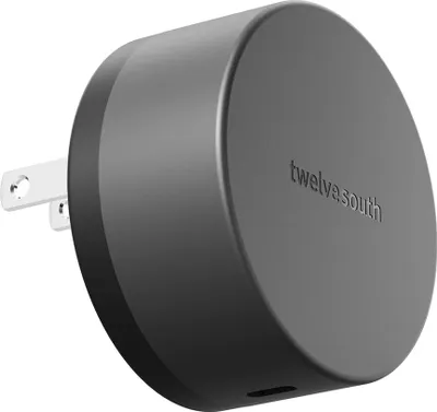 Produktbild von Twelve south, PowerBug 35W USB-C PD & Qi 15W Wandladegerät, Schwarz