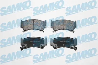 Produktbild von SAMKO Bremsbeläge Satz Vorne Bremsklötze für NISSAN ALMERA I Hatchback (N15) 5SP1101