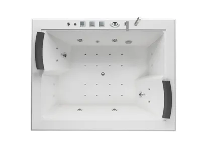 Produktbild von Whirlpool Badzubehör Farblichttherapie Unterwasserbeleuchtung verstellbare Füße 16 Air Jet Massagedüsen Modell: Babilon in weiß Jet-Line