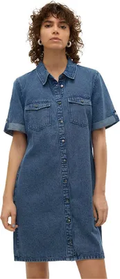 Produktbild von Vero Moda Jennie Kurzes Kurzarmkleid Blau XS Frau Blau XS