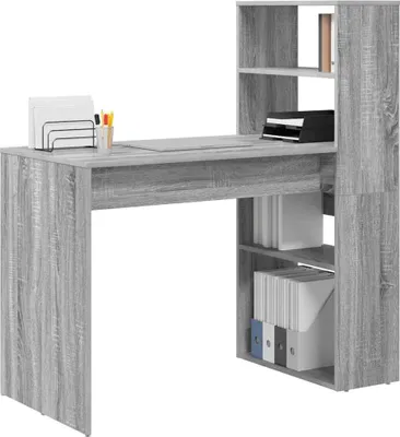 Produktbild von "2026 Aktion"Schreibtisch/Büro-Möbel - CLORIS - Computertisch moderner - Graues Sonoma 113 x 54 x 120 cm Holzwerkstoff - NeuMöbel2743145