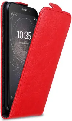 Obrázok produktu pre Cadorabo puzdro pre Sony Xperia L2 ochranné puzdro v červenej farbe Flipové puzdro na mobilný telefón Puzdro Kryt
