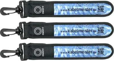 Obrázok produktu pre kabelmeister LED-Leuchtband Blinkl. Reflekt. blau 3er Set