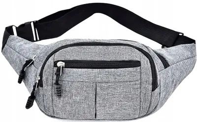 Produktbild von Wasserdichte Herren Bauchtasche mit großer Kapazität grau