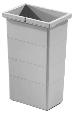 Image de Hailo bac intérieur 10 L gris clair 156 x 226 x 350 mm