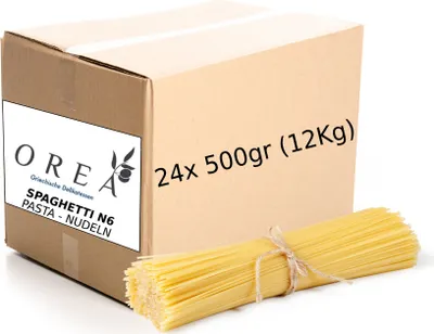 Produktbild von SPAGHETTI N.6 - PASTA Nudeln Großpackung 24x500gr (12Kg)