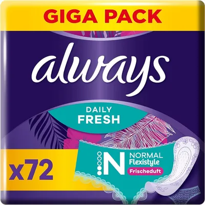 Produktbild von always Slipeinlage Daily Fresh Flexistyle Normal Gigapack 72 Stück