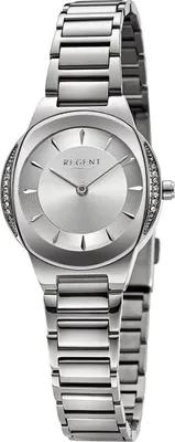 Produktbild von Regent Metall Damen Uhr Armbanduhr Quarz silber Metallarmband D2URF1488