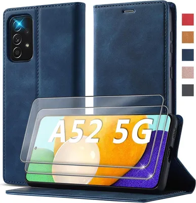 Image de Samsung Galaxy A52s 5G Housse avec protection et support - Housse à rabat en cuir