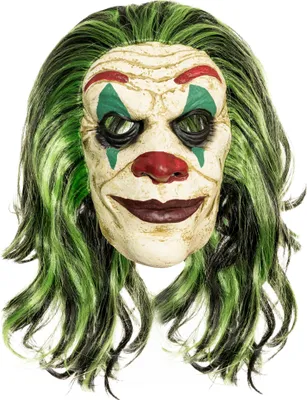Produktbild von Grüner Clown - Maske für Karneval Faschingskostüm