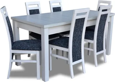 Immagine prodotto di Tavolo Sala da Pranzo Set Tavolo da Pranzo Set di sedie 7pcs. poltrone in pelle di legno Nuovo