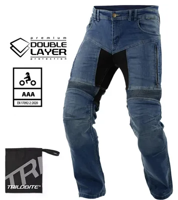 Immagine prodotto di Trilobite Parado jeans moto doppio strato uomo blu regular 34/32