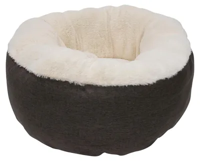 Hunde- und Katzenbett 50x50x23 cm, dunkelbraun, waschbar
