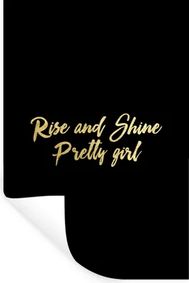 Produktbild von MuchoWow® Wandtattoo Wandsticker Wandaufkleber Zitate - Selbstvertrauen - Gold 40x60 cm Selbstklebend und Repositionierbar - Wierderverwendbar - Selbstklebend