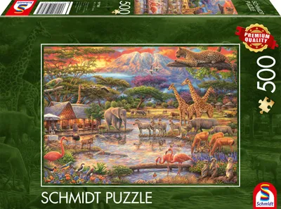 Zdjęcie produktu dla Puzzle 500 Raj pod Kilimandżaro