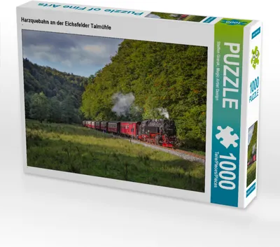Produktbild von CALVENDO Puzzle Harzquebahn an der Eichsfelder Talmühle | 1000 Teile Lege-Größe 64x48cm Foto-Puzzle für glückliche Stunden