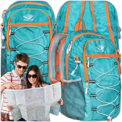 Immagine prodotto di KRUMAD Zaino da escursionismo leggero 25L Zaino sportivo pieghevole Zaino da viaggio impermeabile per campeggio e trekking, blu