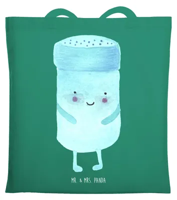 Produktbild von Mr. & Mrs. Panda Stoffbeutel Beste Freunde Salz - Mint - Geschenk, Fehlende Keywords, Tote Bag, Lustige Sprüche, Jutebeutel, Beutel, Shopping Tasche, Baumwollbeutel