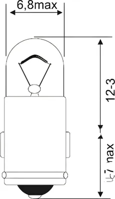 Produktbild von Lampe JMP 6V0,6W BA7S 10 Stück