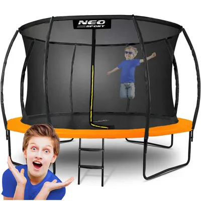 Produktbild von Neo-Sport 12ft/374cm profiliertes Gartentrampolin mit Innennetz