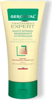 Produktbild von Gerovital Intensiv Regenerierende Haarmaske mit Petroleum & Keratin für geschädigtes Haar, 150 ml