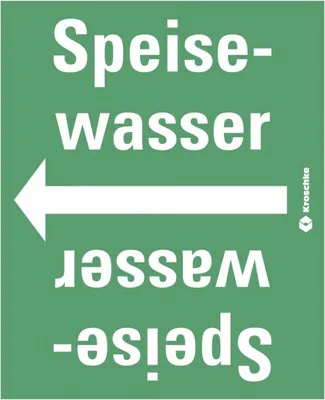 Produktbild von Dreifke® Rohrleitungsband Speisewasser, praxisbewährt, ab Ø 50mm, grün/weiß, ...