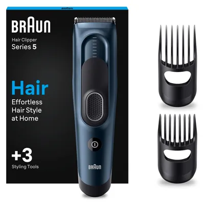 Zdjęcie produktu dla Maszynka do strzyżenia włosów Braun HC5350 niebieska (448754)