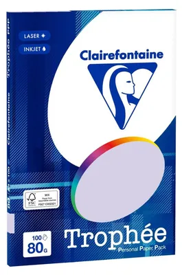 Produktbild von Clairefontaine Kopierpapier Trophee lila DIN A4 - 80 g/m² - A4