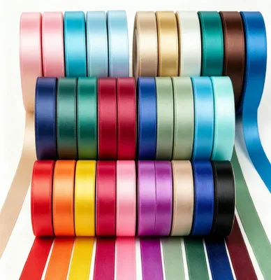 Satinschleifenband 30 Farben 6 mm x 22 m Polyester