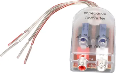Zdjęcie produktu dla Przetwornik wysokiej impedancji na niską impedancję do głośników samochodowych, wtyczka wyjściowa RCA typu Plug and Play do odtwarzaczy CD, VCD i DVD