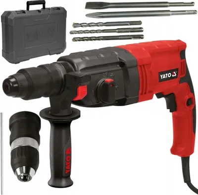 Immagine prodotto di Martello rotante 850W, SDS-PLUS con funzione scalpello, 3,3J, 3kg