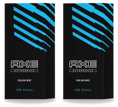 Immagine prodotto di 2 flaconi di dopobarba Axe Ice Chill - Mentolo rinfrescante - 100 ml - Confezione vantaggiosa - 2 pezzi