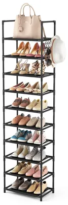 Immagine prodotto di Scaffale per scarpe - Organizer a 10 ripiani per 20-25 paia di scarpe