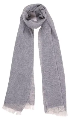 Immagine prodotto di Sciarpa da donna Ma.Al.Bi in lana e cashmere, grigio screziato, con nappine