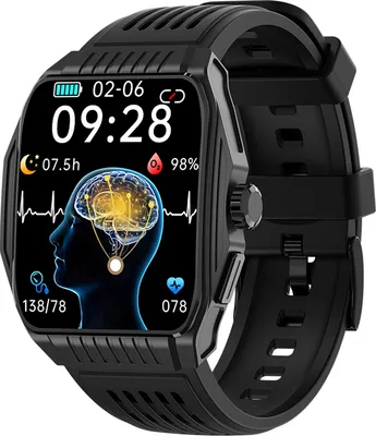 Obrázek produktu pro INF Chytré hodinky s funkcí uspávání, EKG a Bluetooth voláním Černá