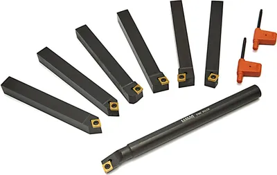 Produktbild von Drehmeißel Set 7-teilig Planmeißel Drehmesser Drehbank 6x6mm