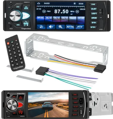 Image de Kruger&Matz KM2012 Autoradio MP3, WMA, FLAC, DIN, USB, AUX, Jack 3,5 mm