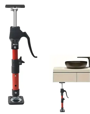 Teleskop-Montagestütze 40-60 cm, 100 kg, schwarz/rot