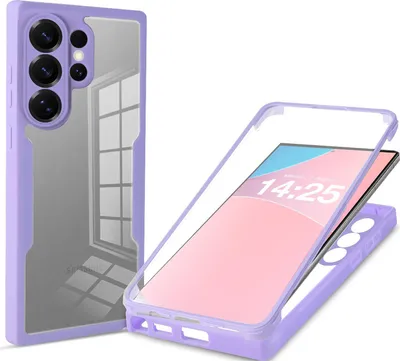 Produktbild von 360 Grad Rundum Schutz Handyhülle für Samsung Galaxy S26 Ultra Full Cover Vollschutz Case Farbe: Violett