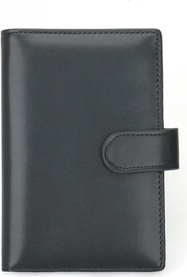 Immagine prodotto di INF Portafoglio per passaporto RFID in vera pelle - Portafoglio da viaggio sicuro
