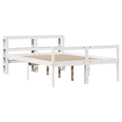 Produktbild von Seniorenbett mit Kopfteil ohne Matratze Weiß 120x200 cm