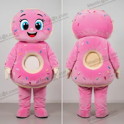 Imagen del producto de Disfraz MASTICOT de rosquilla rosa con forma redondeada