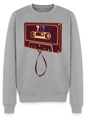 Produktbild von Spreadshirt Die Drei Fragezeichen Kassette Herren Premium Pullover, M, Grau meliert