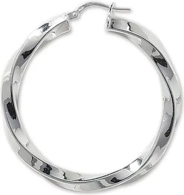 Produktbild von 925 Sterling Silber Damen - Paar Creolen - 30mm; TRS17371MM30